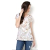 CANTÃO - BLUSA SILK PÁSSARO - BRANCO