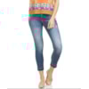 CANTÃO - CALÇA JEANS SKINNY CAPRI STONADA - JEANS CANTÃO - CALÇA JEANS SKINNY CAPRI STONADA - JEANS