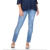 CANTÃO - CALÇA JEANS SKINNY CÓS ALTO RASGADA - JEANS