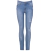CANTÃO - CALÇA JEANS SKINNY CÓS ALTO RASGADA - JEANS