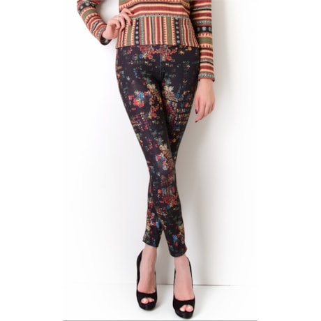 CANTÃO - CALÇA LEGGING FULL PRINT - PRETO