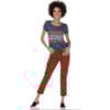 CANTÃO - CALÇA SARJA COLOR BOYFRIEND RASGADA - TERRACOTA