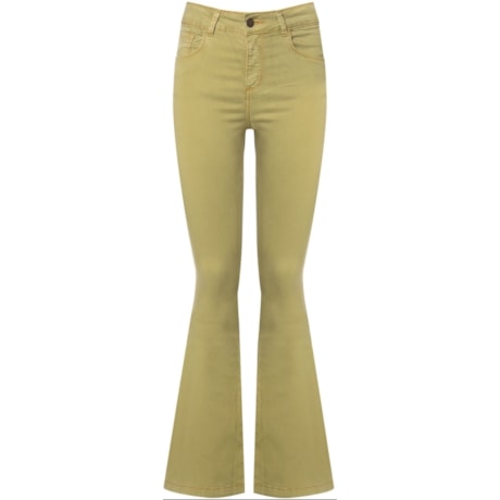 CANTÃO - CALÇA SARJA FLARE COLOR COMFORT - VERDE