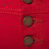 CANTÃO - CALÇA SARJA FLARE DETALHE BOTÕES - VERMELHO