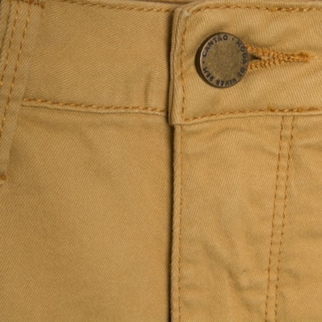 CANTÃO - CALÇA SARJA FLARE VINCO FRONTAL PESPONTO - KHAKI