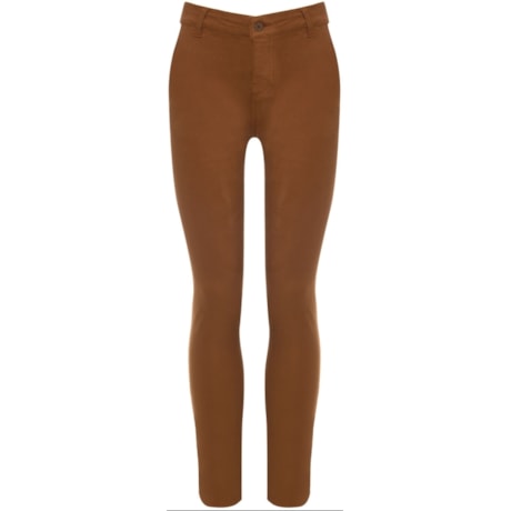 CANTÃO - CALÇA SARJA SKINNY DETALHE ALFAIATARIA - CAMELO