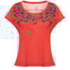 CANTÃO - CAMISETA T-SHIRT SILK BORBOLETINHAS - VERMELHO