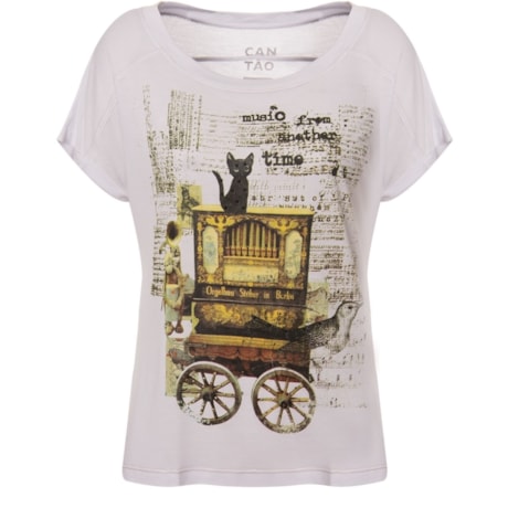 CANTÃO - CAMISETA/T-SHIRT SILK REALEJO - BRANCO