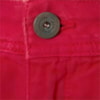 CANTÃO - SHORTS SARJA COLOR BARRA DESFIADA C/ ABERTURA LATERAL - VERMELHO