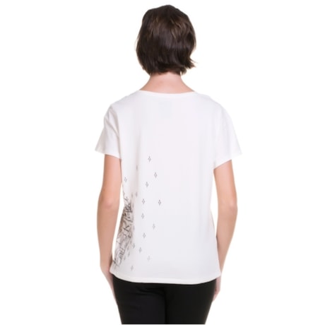 CANTÃO - T-SHIRT ALGODÃO ESTAMPA CATEDRAL - OFF WHITE