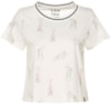 CANTÃO - T-SHIRT CROPPED ESTAMPA DOGS - OFF WHITE