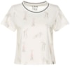 CANTÃO - T-SHIRT CROPPED ESTAMPA DOGS - OFF WHITE