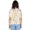 CANTÃO - T-SHIRT CROPPED ESTAMPA FLORICULTURA - BRANCO