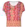 CANTÃO - T-SHIRT CROPPED ESTAMPADA AMPLA - VERMELHO