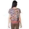 CANTÃO - T-SHIRT CROPPED ESTAMPADA COM APLICAÇÃO - VERDE