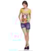 CANTÃO - T-SHIRT ESTAMPA MONA CAT - AMARELO
