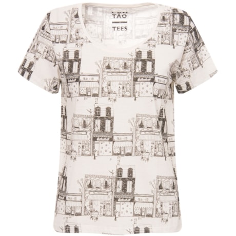 CANTÃO - T-SHIRT ESTAMPA P&B - P&B