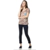 CANTÃO - T-SHIRT ESTAMPA PRIMAVERA COM BOLSO - VERMELHO