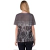 CANTÃO - T-SHIRT MAXI ESTAMPA NEW YORK CITY - GRAFITE