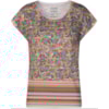 CANTÃO - T-SHIRT RAGLÃ ESTAMPA GEOMÉTRICA - FERRUGEM