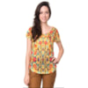 CANTAO - T-SHIRT SILK FLORIDO - AMARELO