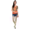 CANTÃO - T-SHIRT SILK GIPSY MANGA MORCEGO - LARANJA