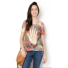 CANTÃO - T-SHIRT SILK HAND - BEGE