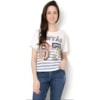 CANTÃO - T-SHIRT SILK JERSEY 67 LISTRAS - OFF WHITE