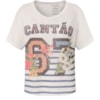 CANTÃO - T-SHIRT SILK JERSEY 67 LISTRAS - OFF WHITE