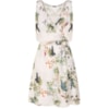 CANTÃO - VESTIDO ESTAMPADO DECOTE TRANSPASSE BOTÕES LATERAIS - OFF WHITE