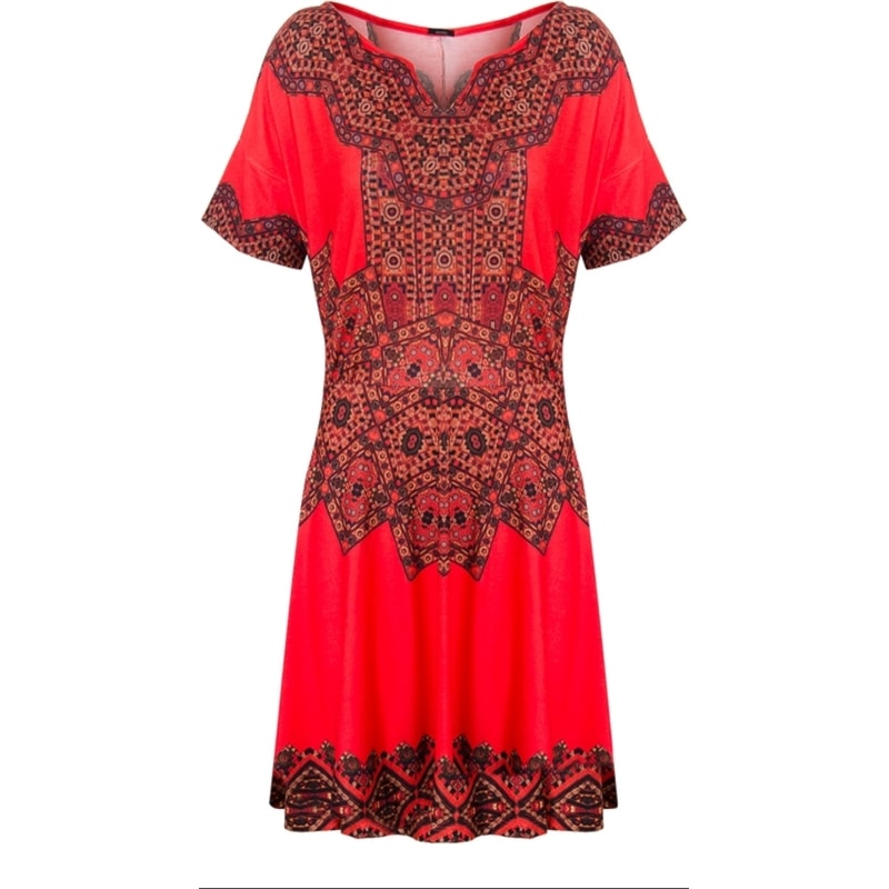 CANTÃO - VESTIDO SILK ANTIQUE - CORAL