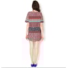 CANTÃO - VESTIDO T-SHIRT SILK MIX PATCHWORK - LARANJA