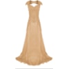 CAPITOLLIUM - VESTIDO LONGO CORPO RENDA BORDADA DECOTE COSTAS - DOURADO CAPITOLLIUM - VESTIDO LONGO CORPO RENDA BORDADA DECOTE COSTAS - DOURADO