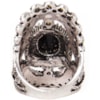 CAPITOLLIUM - ANEL BARROCO PEDRA OVAL COM STRASS - PRETO