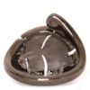 CAPITOLLIUM - ANEL FOLHA C/ STRASS PRATA ENVELHECIDO - ONIX