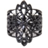CAPITOLLIUM - ANEL METAL COLOR RENDA - PRETO