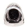 CAPITOLLIUM - ANEL PEDRA OVAL GRANDE BORDA STRASS - PRETO