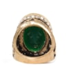 CAPITOLLIUM - ANEL PEDRA OVAL GRANDE BORDA STRASS - VERDE