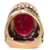CAPITOLLIUM - ANEL PEDRA OVAL GRANDE BORDA STRASS - VINHO