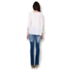 CAPITOLLIUM - BATA VISCOSE BORDADO DECOTE E PUNHO - BRANCO
