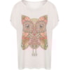 CAPITOLLIUM - BLUSA AMPLA CORUJA VITRAL - OFF WHITE