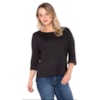 CAPITOLLIUM - BLUSA AMPLA DETALHE GUIPIR COSTAS - PRETO