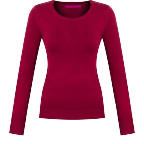 CAPITOLLIUM - BLUSA AUGUSTA TRICOT VISCOSE DEC REDONDO M/L - CEREJA CAPITOLLIUM - BLUSA AUGUSTA TRICOT VISCOSE DEC REDONDO M/L - CEREJA