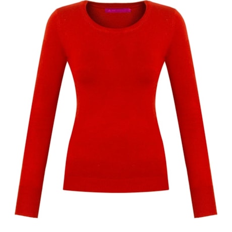 CAPITOLLIUM - BLUSA AUGUSTA TRICOT VISCOSE DEC REDONDO M/L - VERMELHO