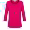 CAPITOLLIUM - BLUSA BÁSICA M 3/4 DEC. REDONDO - PINK