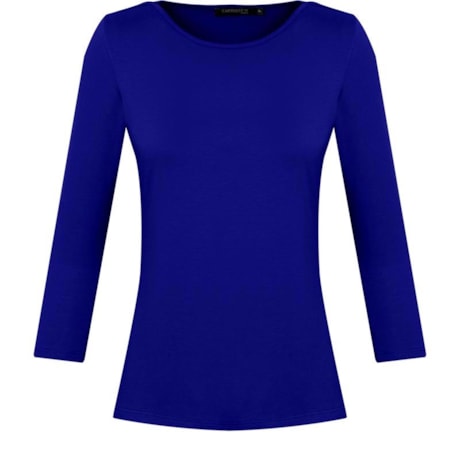 CAPITOLLIUM - BLUSA BÁSICA MANGA 3/4 PREMIUM - ROYAL CAPITOLLIUM - BLUSA BÁSICA MANGA 3/4 PREMIUM - ROYAL