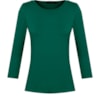 CAPITOLLIUM - BLUSA BÁSICA MANGA 3/4 PREMIUM - VERDE