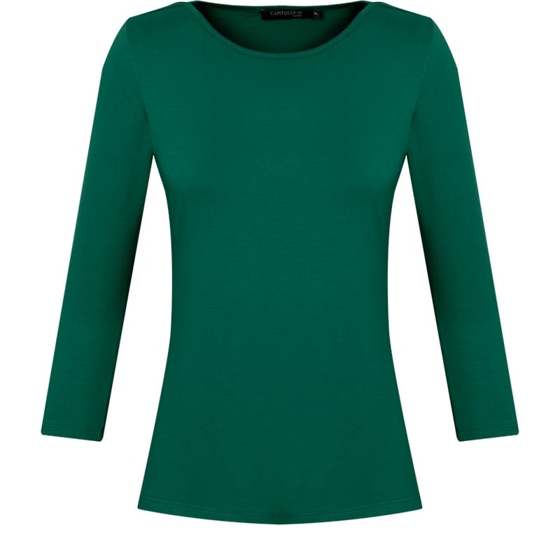 CAPITOLLIUM - BLUSA BÁSICA MANGA 3/4 PREMIUM - VERDE