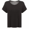CAPITOLLIUM - BLUSA BÁSICA MULET ABERTURAS LATERAIS - PRETO