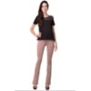 CAPITOLLIUM - BLUSA CAMURÇA COM TELA TRABALHADA - PRETO